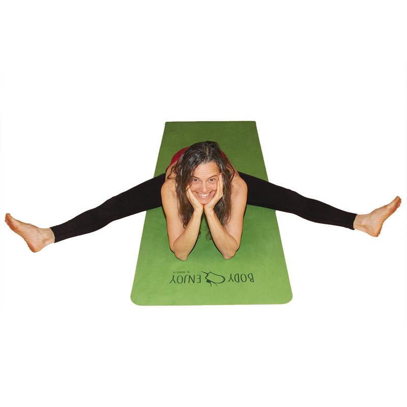 Yogamatte moosgrün Anwendung - Body Enjoy