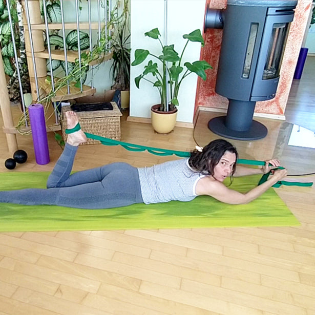 Yoga Gurt 240cm Anwendung Waden-Body Enjoy
