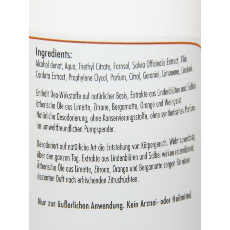 Ayurveda Deo Spray Limette - Zitrone Body Enjoy-Body Enjoy