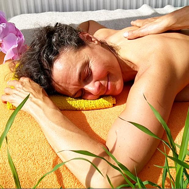 Ayurveda Massage Öl 200ml Anwendung - Body Enjoy