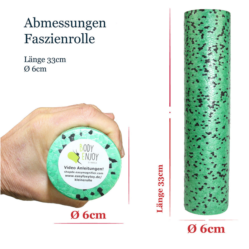 Kleine Faszien Rolle Ø6cm x 33cm; exklusiv in der Schweiz!-Body Enjoy