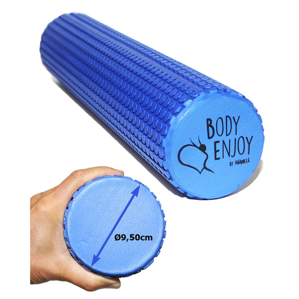 Medium Faszienrolle Ø9,5cm x 43cm; Blau-Body Enjoy