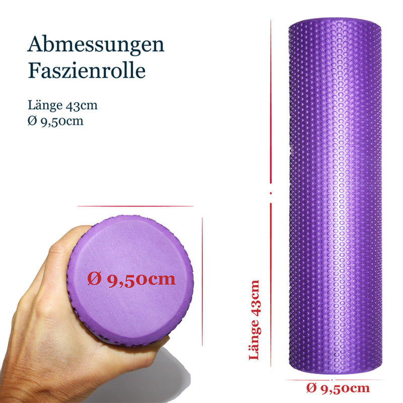 Weiche Faszienrolle Ø9,5cm x 43cm; AMAZON Bestseller-Body Enjoy