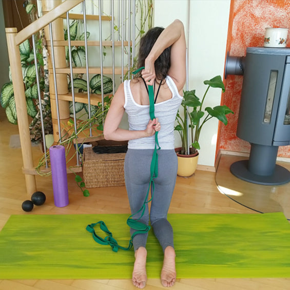 Yoga Gurt Anwendung Rücken Arme-Body Enjoy